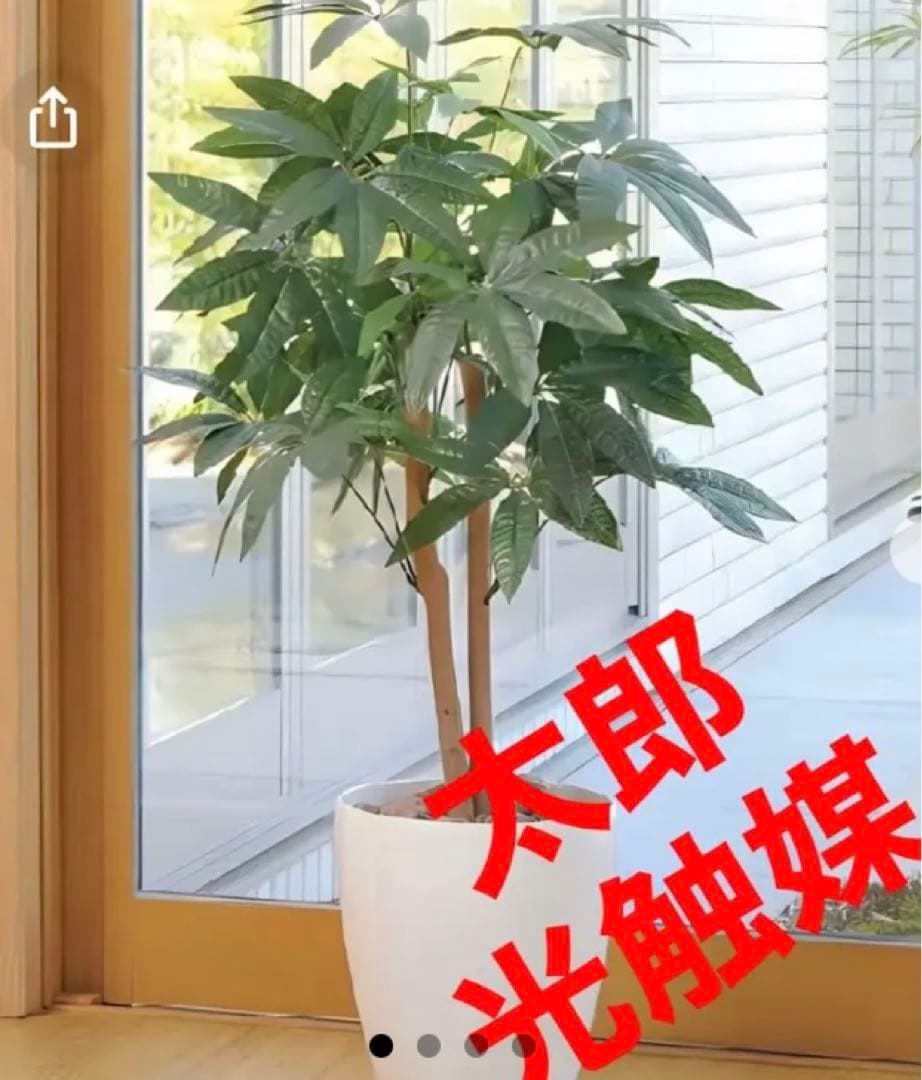 光触媒　人工観葉植物　ウォールグリーン　フェイクグリーン　パキラ90@gj