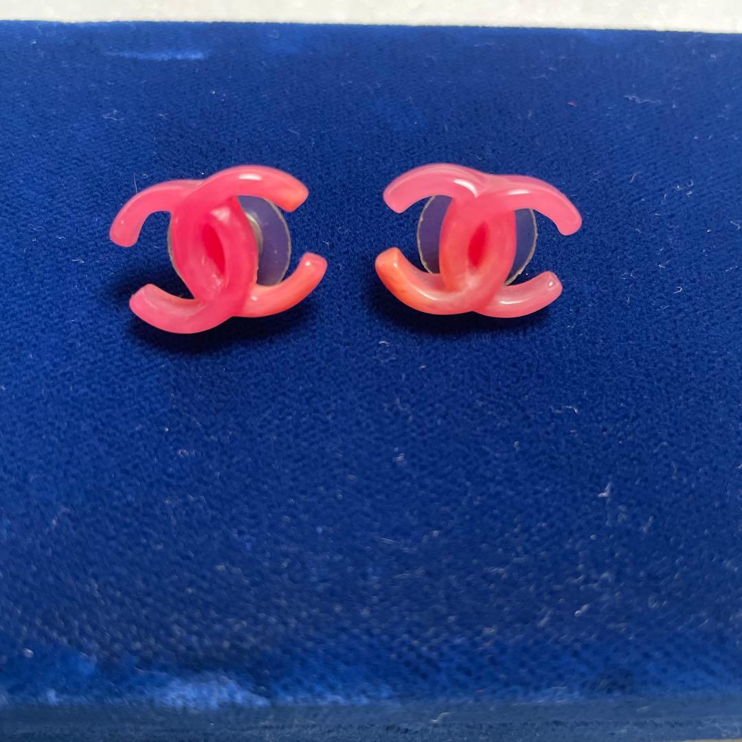 CHANEL シャネル ココマーク ピアス ピンク 03P ヴィンテージ レア