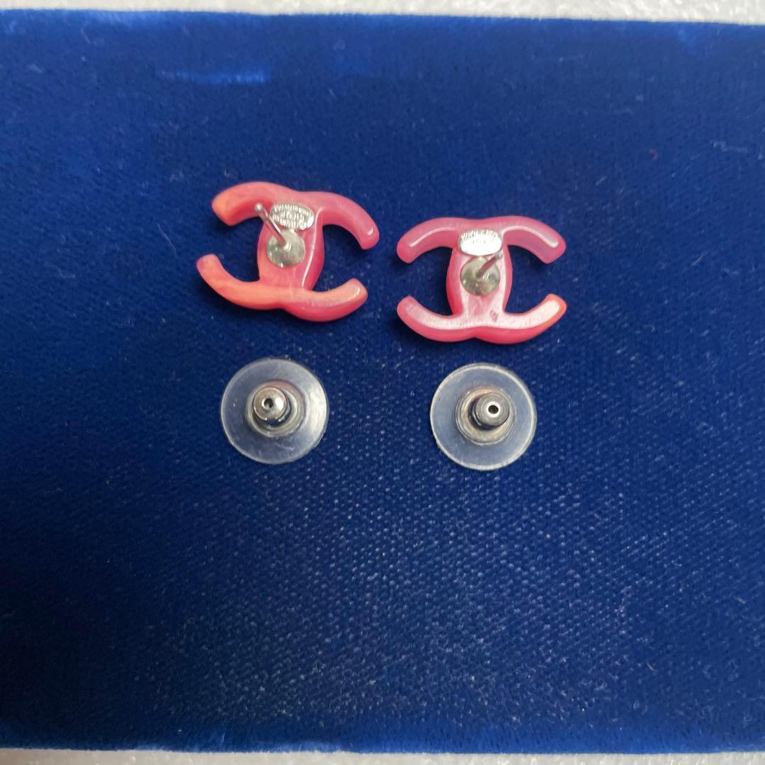 CHANEL シャネル ココマーク ピアス ピンク 03P ヴィンテージ レア