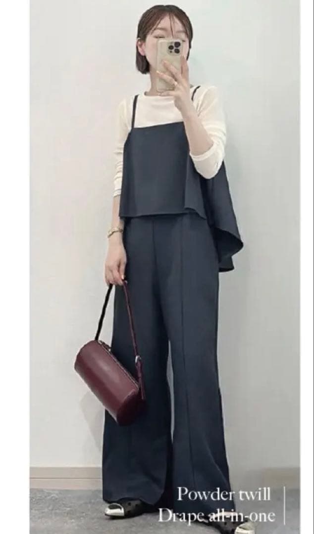 【sirin】ダークグレー パウダーツイル オールインワン XS