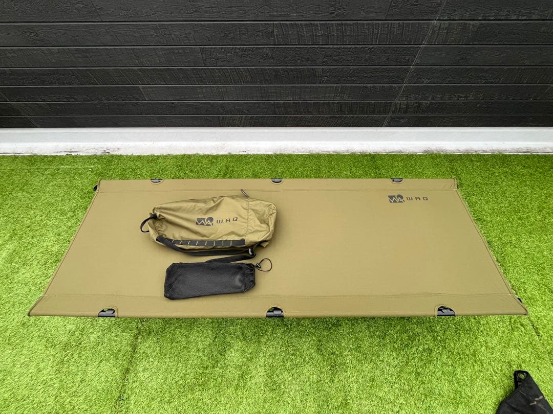 WAQ 2WAY フォールディングコット オリーブ キャンプコット