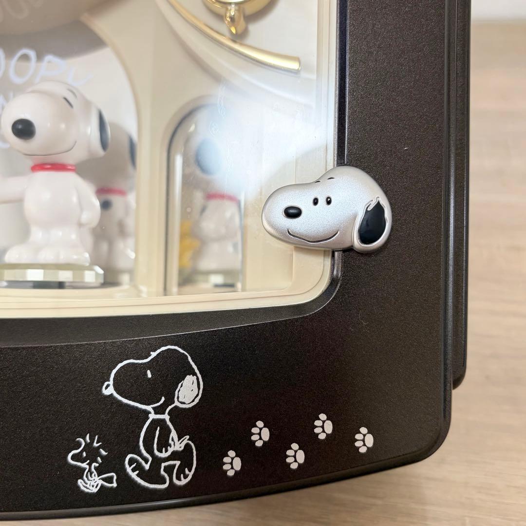 リズム SNOOPY スヌーピー からくり時計 クォーツ メロディ報時付き掛時計