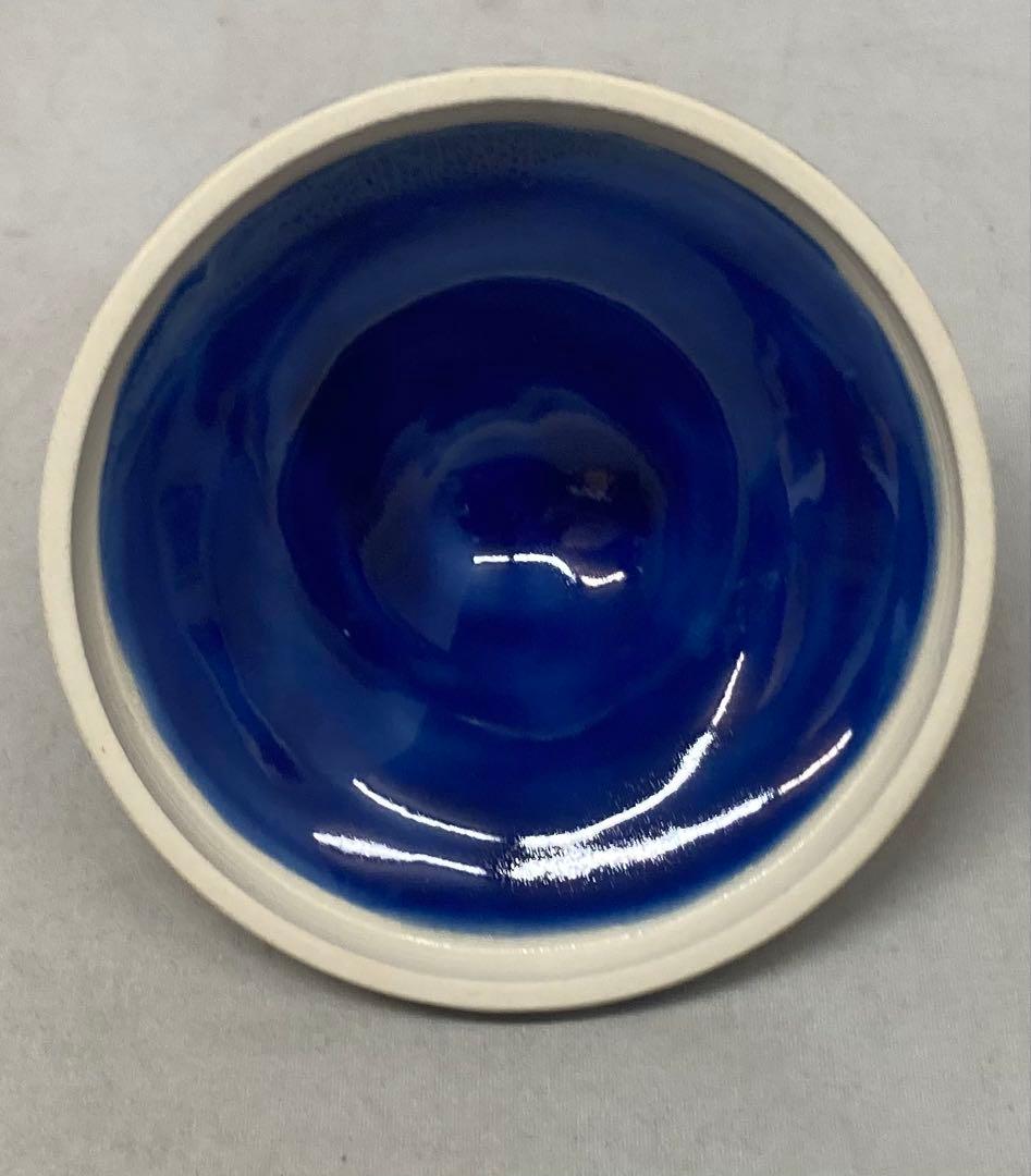 B568b「花笠 香合」南口閑粋作　共布共箱　杣山焼　香道具　茶道具　滋賀