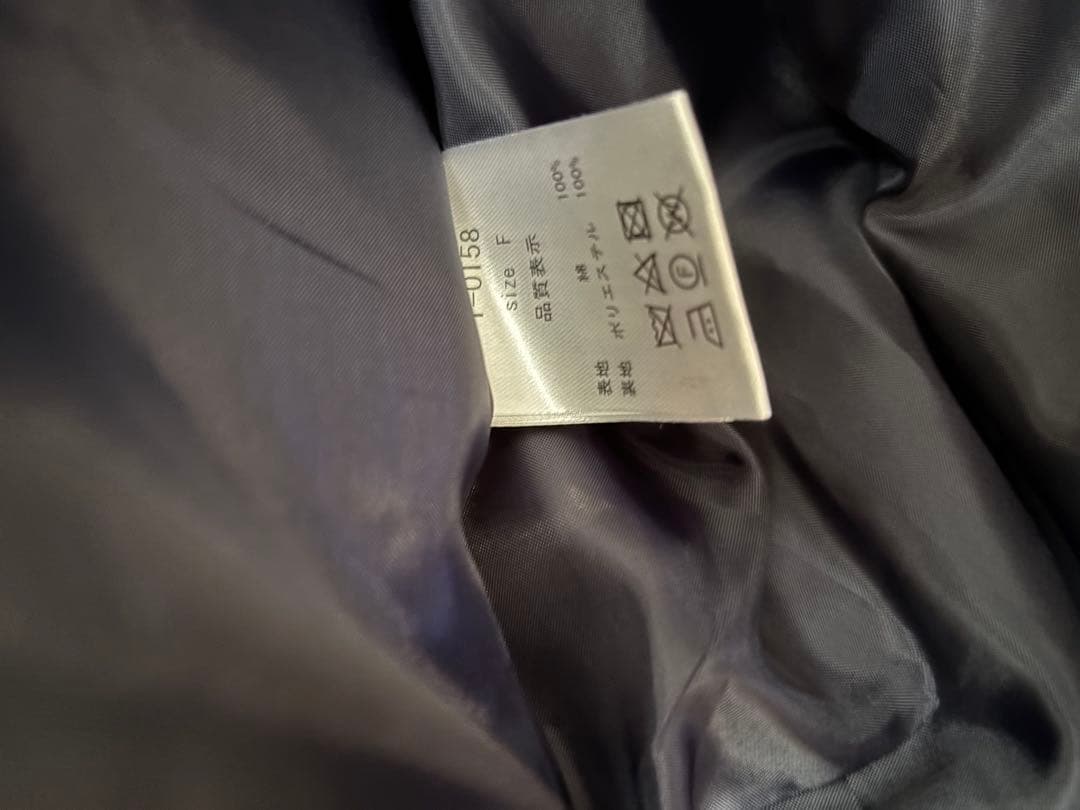 ella selectshop コットンツイルアシンメトリーコート