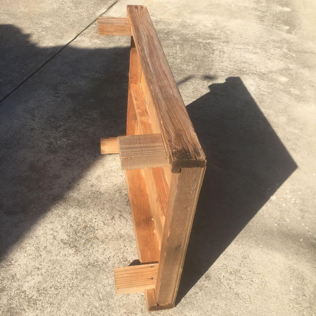 ローテーブル　センターテーブル　シャビー　縁台　飾り台　ステップ　縁側踏み台