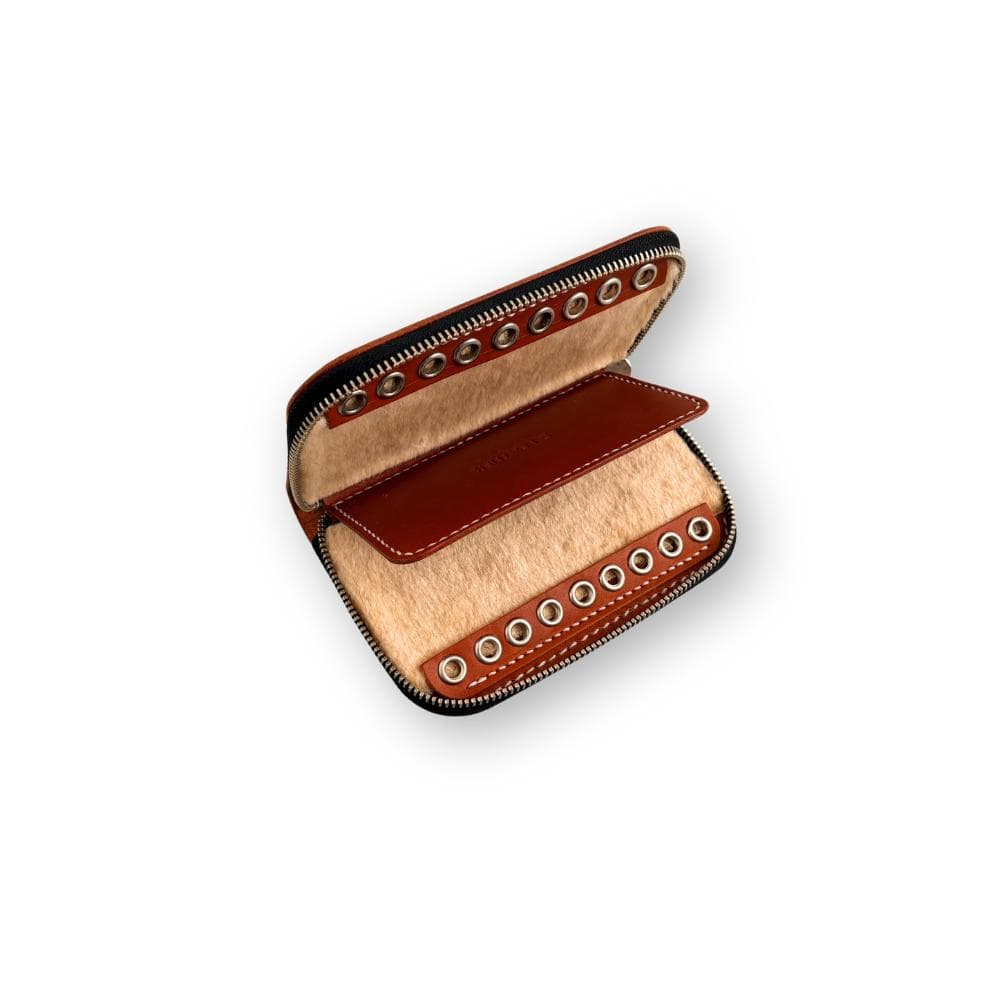 ★受注生産★ 渓流ルアーワレット　ブラウン　本革　トラウト　レザークラフト