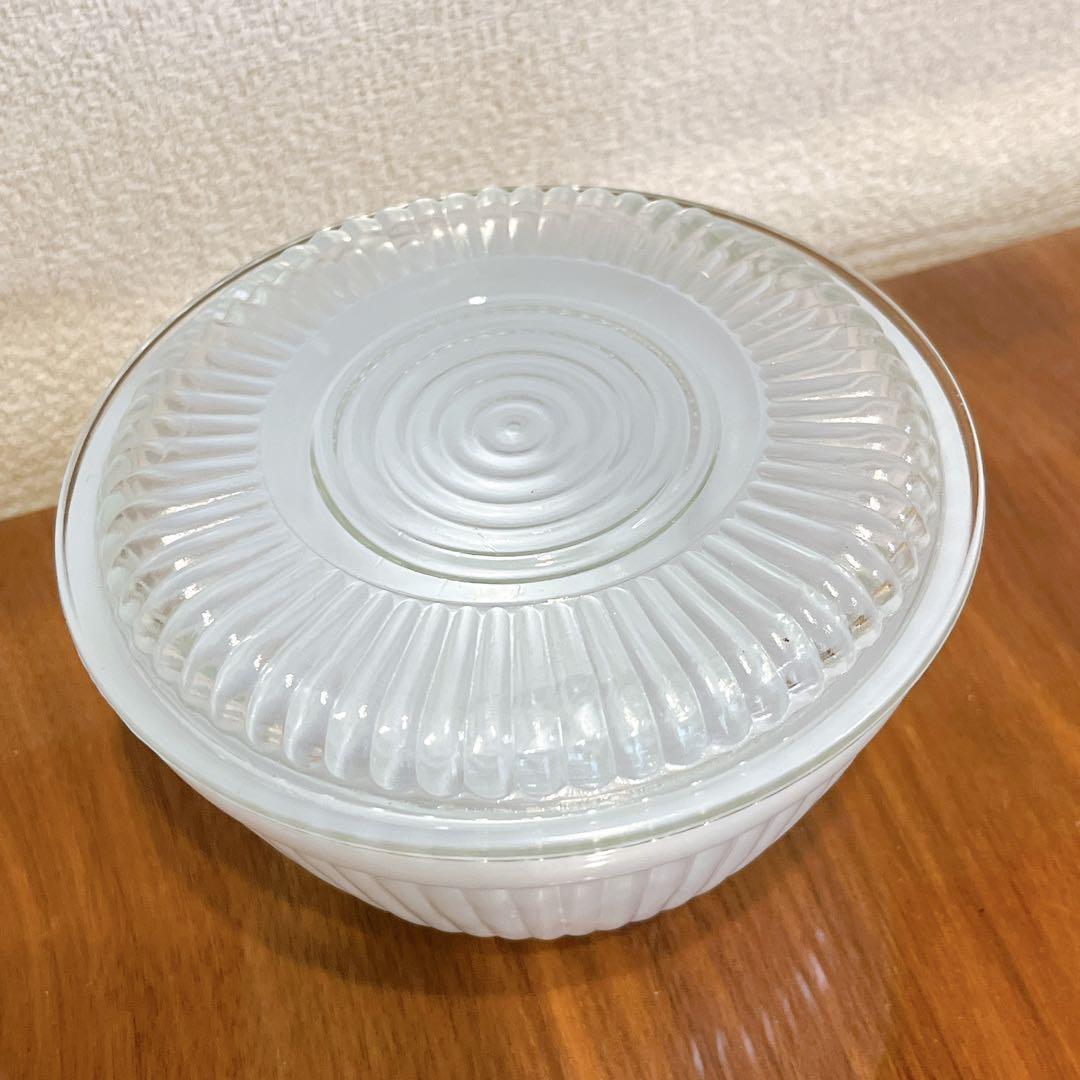 激レア Fire King アズライトブルー リブドボウル7-1/2in