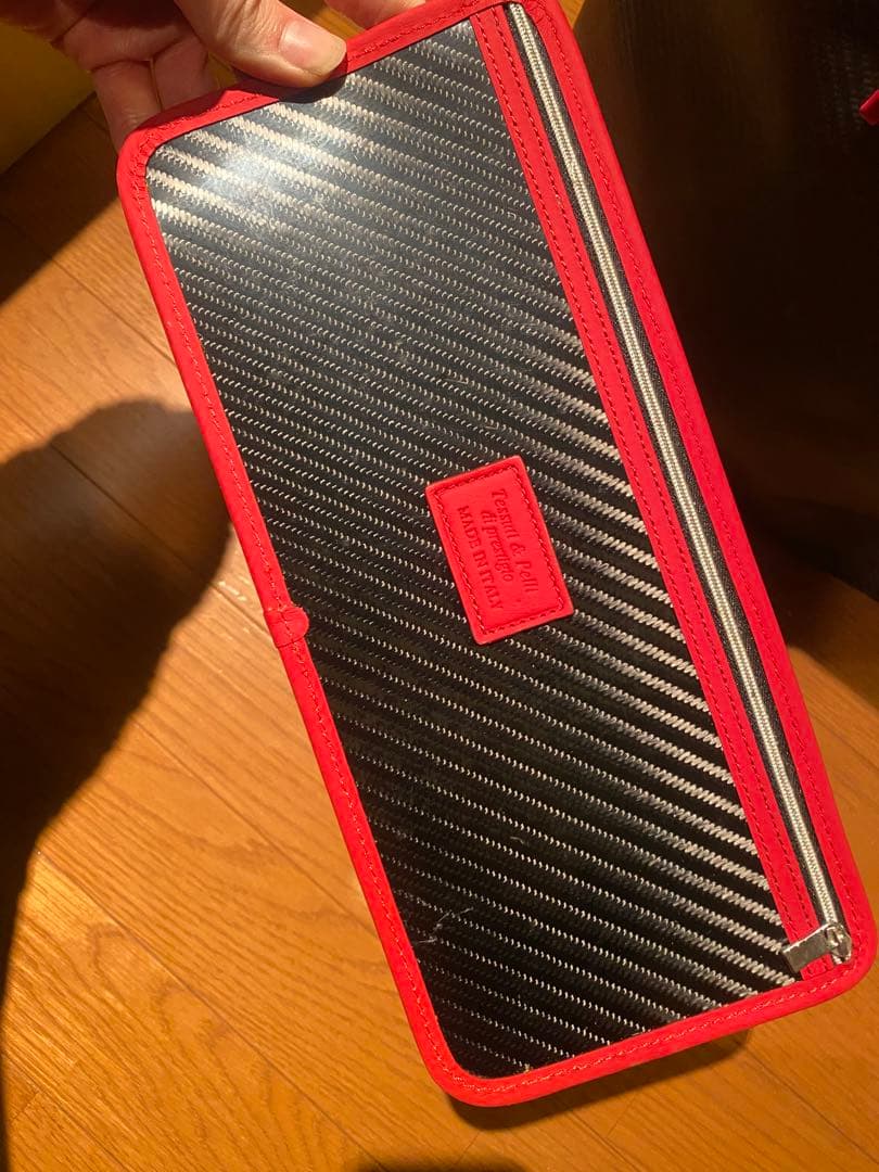 限定モデル　テクノモンスター　トートバッグ カーボンファイバー カーフレザー