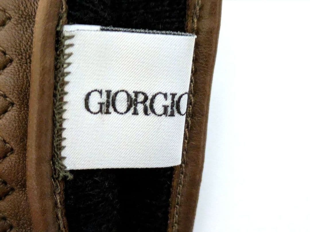 ⭐ゴン GIORGIO ARMANI キルティングデザイン手袋 ボタン付き