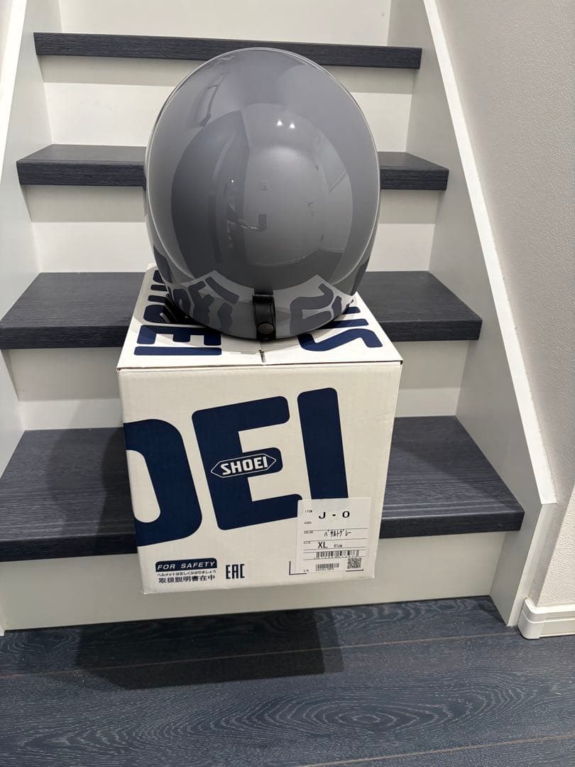 （美品）SHOEI J-0 グレー （バサルトグレー）ジェットヘルメット