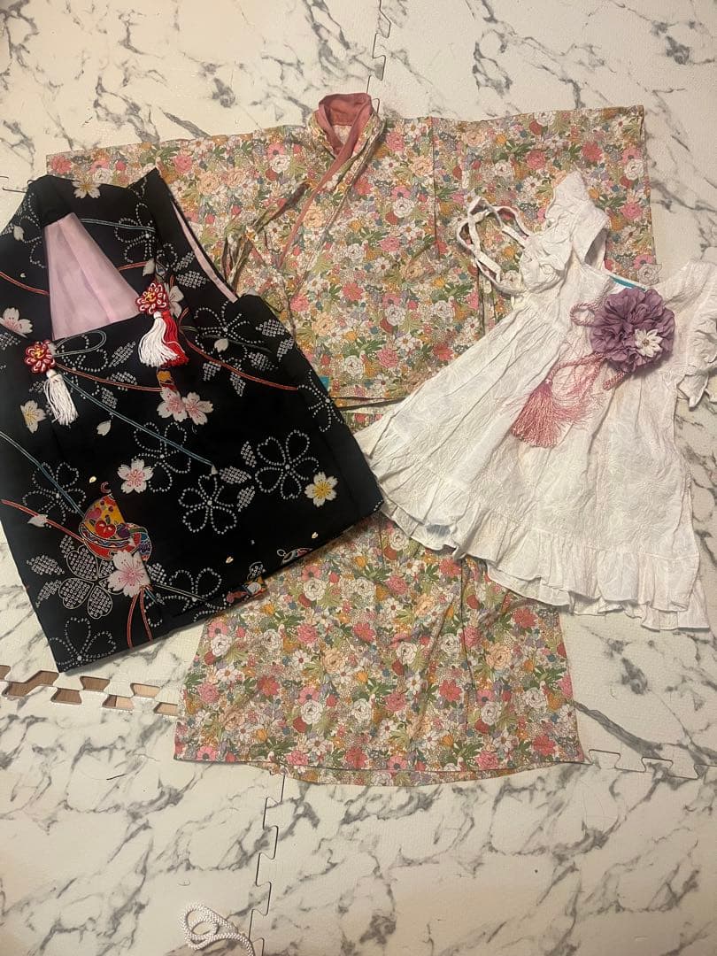 mocomocopowan 七五三　上下着物＆被布コート2種フルセット