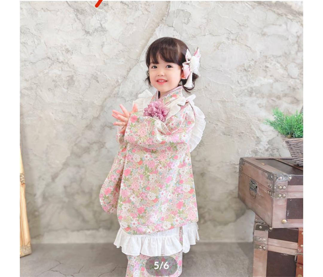 mocomocopowan 七五三　上下着物＆被布コート2種フルセット