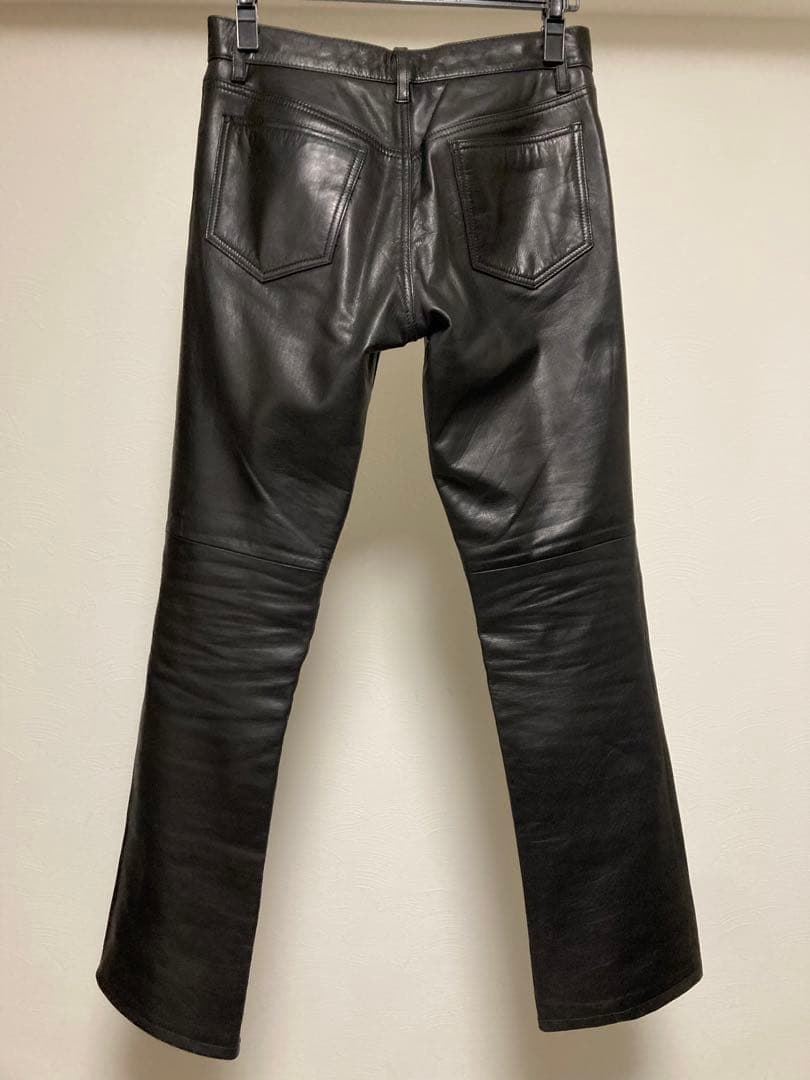 SHELLAC シェラック レザーパンツ　ブラック