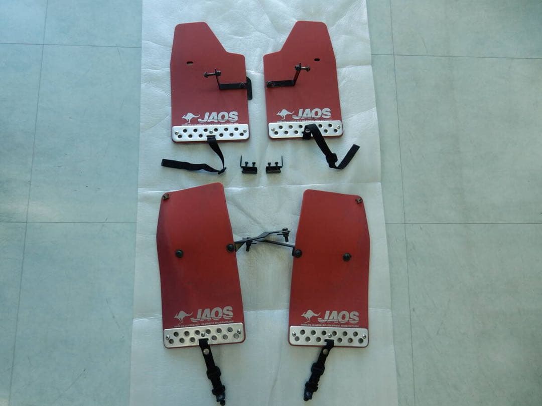 JAOS ジャオス マッドガード マッドフラップ 赤 JB23 ジムニー 泥除け