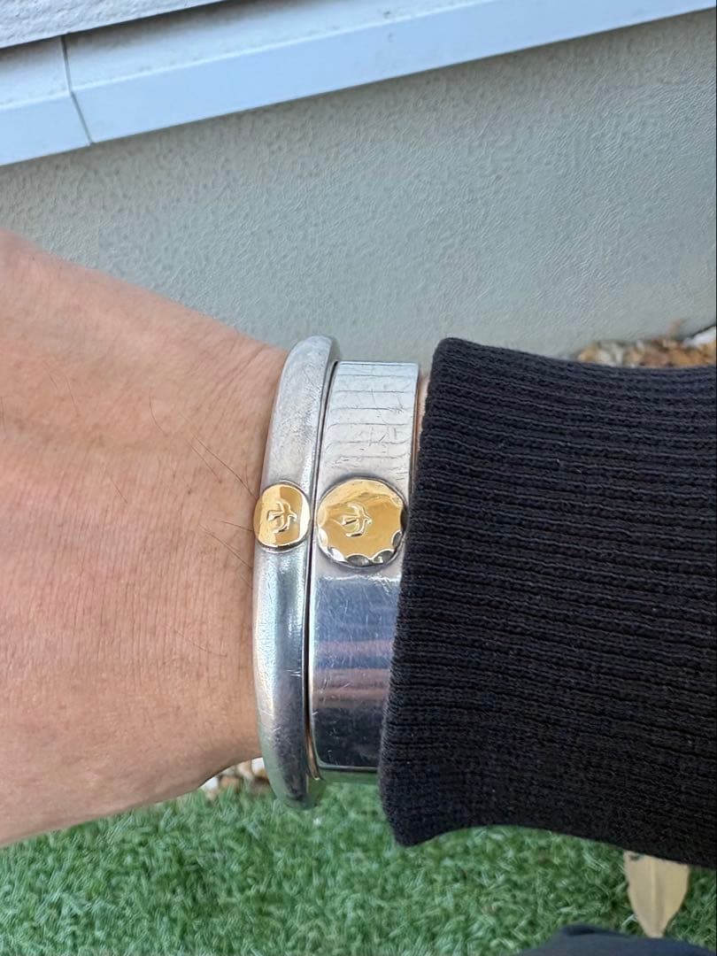 ゴローズ　顔ブレス　サイズS 上金　先金　フェザー　イーグル　メタル　クロス