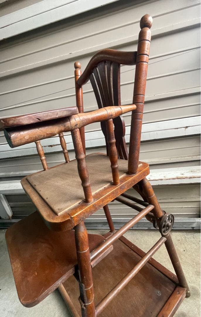 稀少/アンティーク/フランス/チャイルドチェア/アームチェア/テーブル付き
