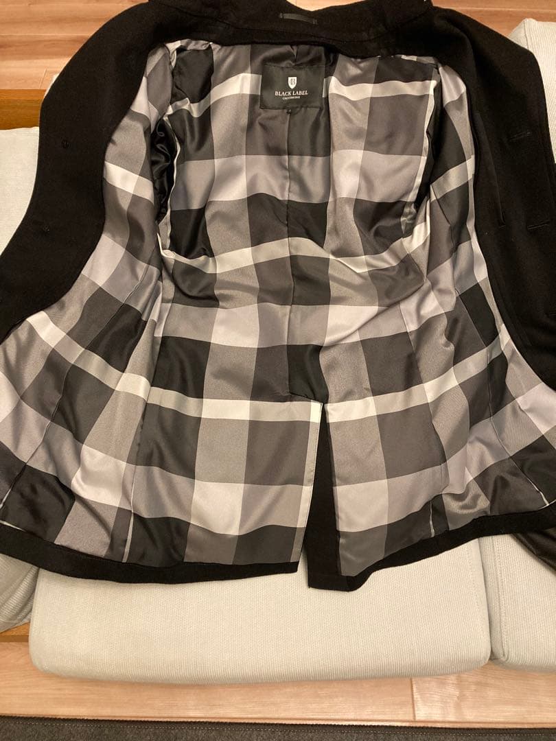 新品未使用　BURBERRY BLUE LABEL ウールトレンチコートブラック