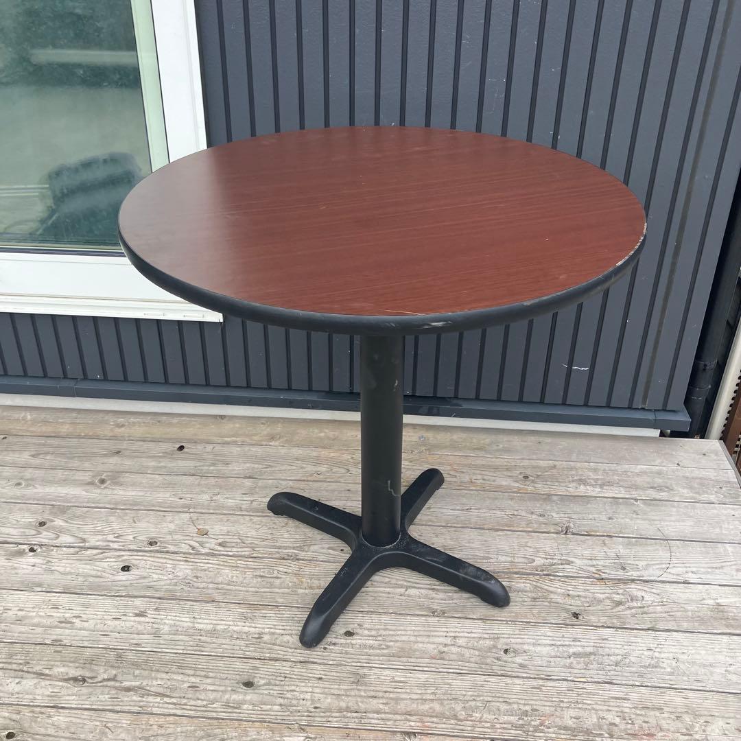 北欧レトロ アイアンフレーム ラウンドテーブル ダイニングテーブル 円卓 円形