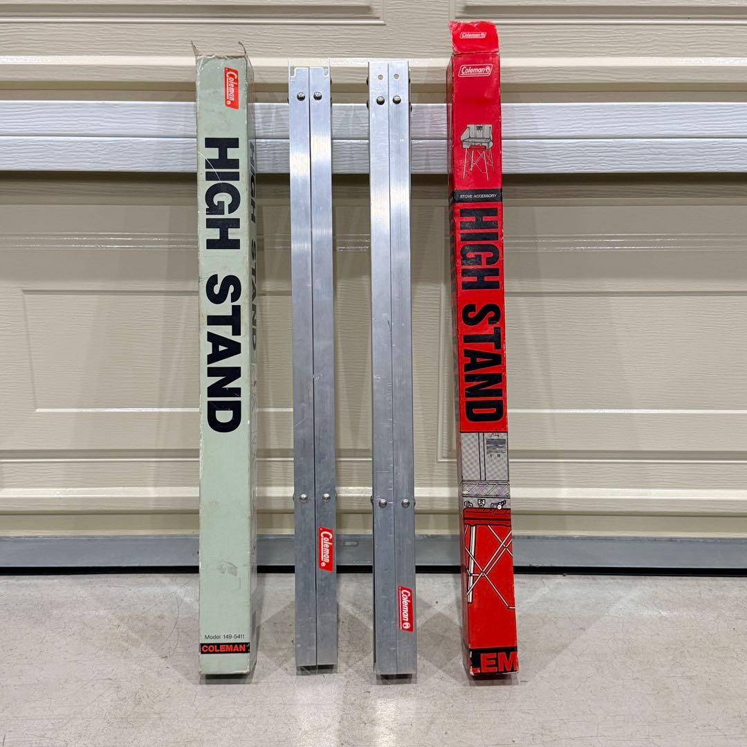 【美品】コールマン　ハイスタンド　2セット　箱付き　ヴィンテージ