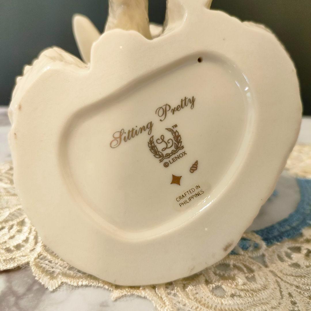 ペルシャ猫 キャット レノックス 24K 陶器 ジュエリー 置物 大きなサイズ