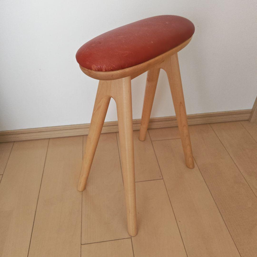 スツール ナガノインテリア工業 本革（牛革）