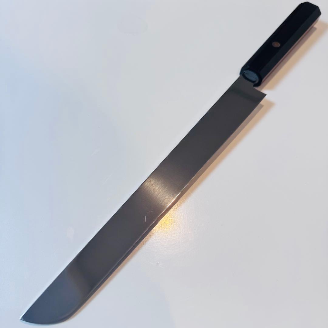 270mm 先丸　柳刃包丁 鏡面　黒檀八角柄 刺身包丁 全鋼