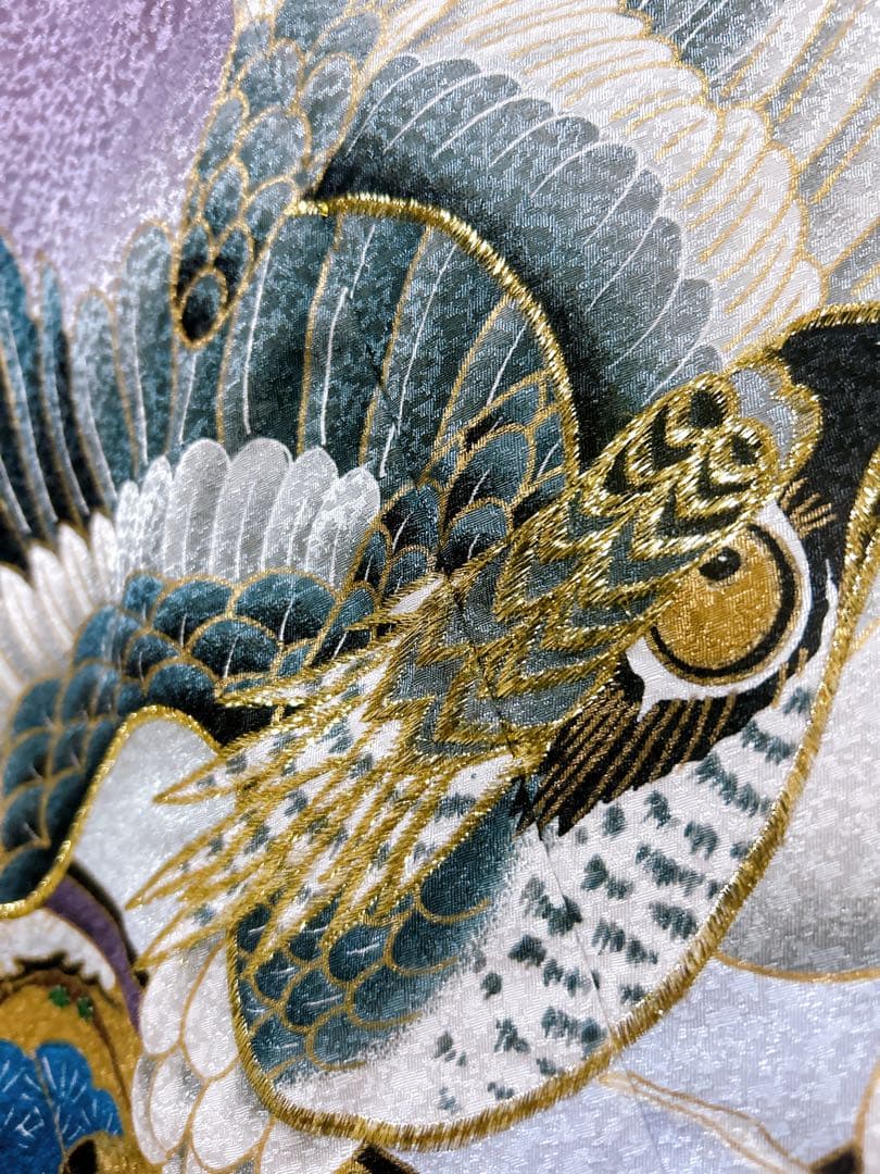 【専用出品】希少カラー♡七五三　5歳　男の子　フルセット　一式　紫　刺繍　鷹