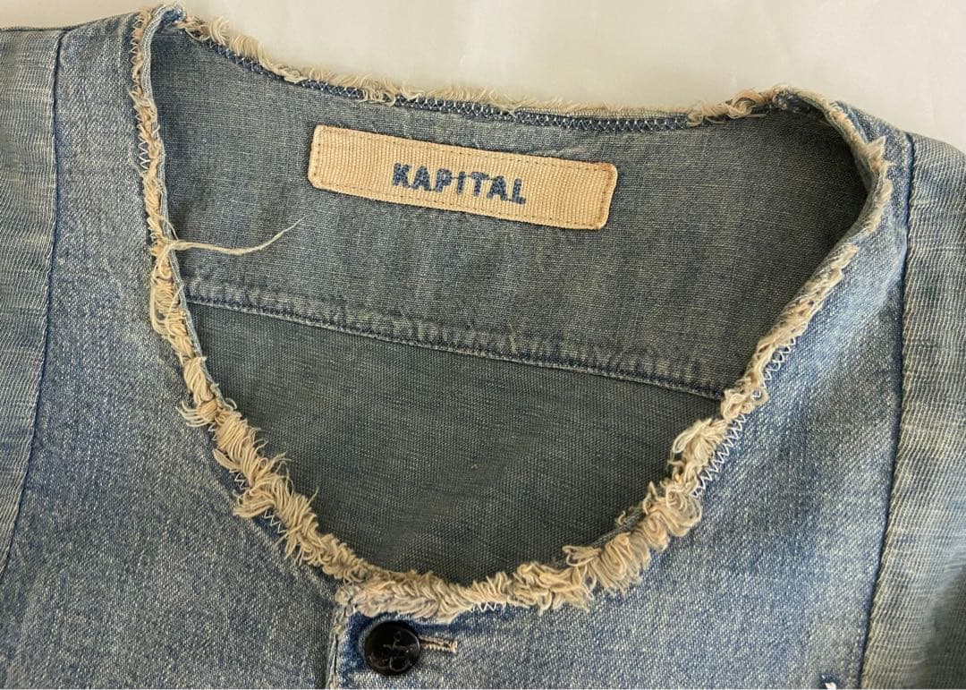 KAPITAL キャピタル ヴィンテージ加工 IDG カットソー ロンT