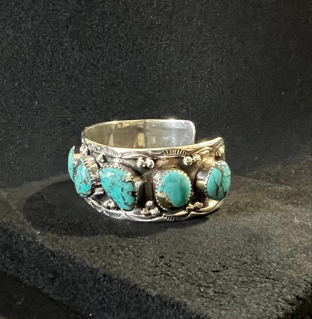 インディアンジュエリー・ターコイズ シルバーバングル