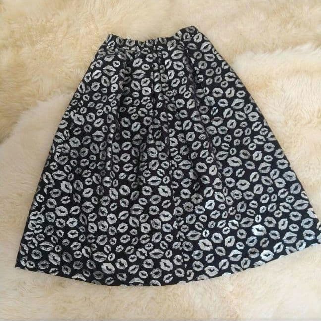 未使用品✨️ グレースコンチネンタル リップジャガードスカート ネイビー日本製