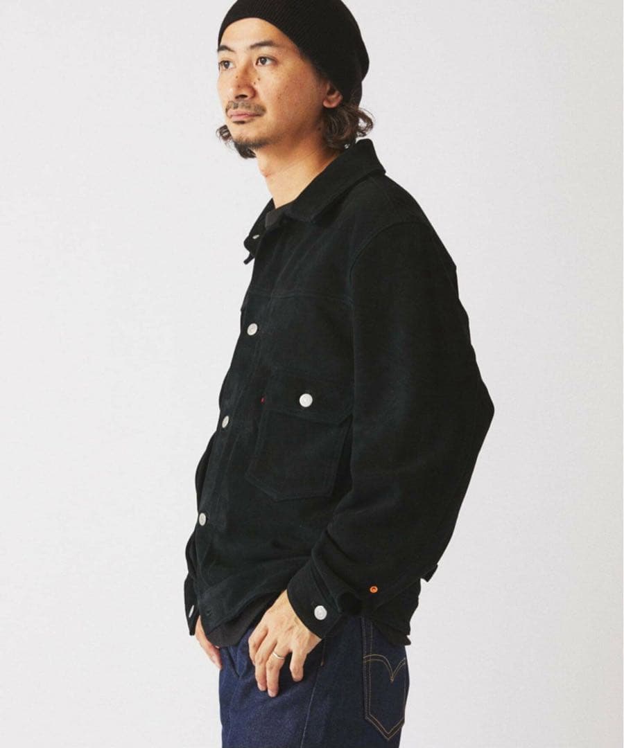 リーバイス ジャーナルスタンダード別注TYPE1スエードトラッカージャケットＭ