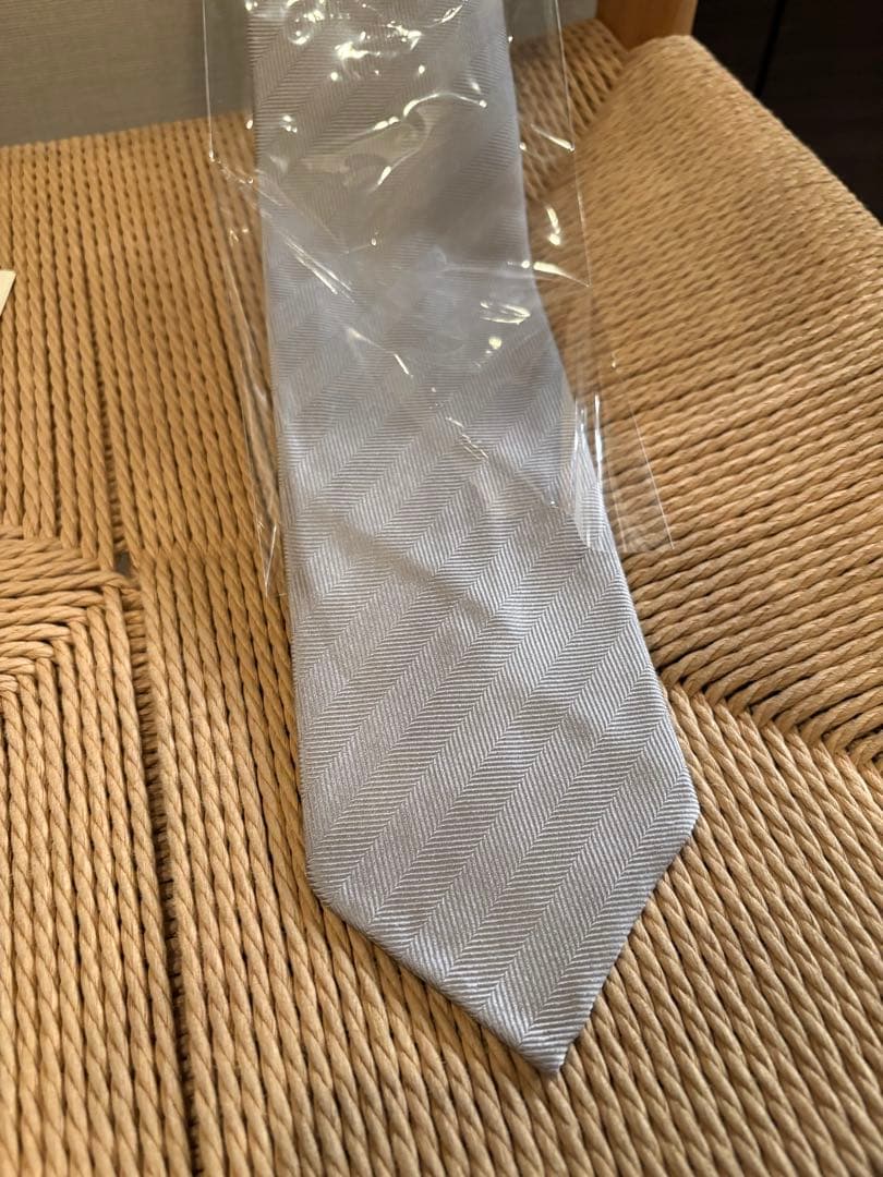 E. Marinella シルバー ネクタイ