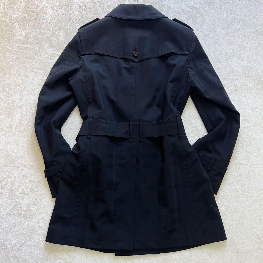 極美品　バーバリーロンドン　トレンチコート　シャドーチェック　大きいサイズLL