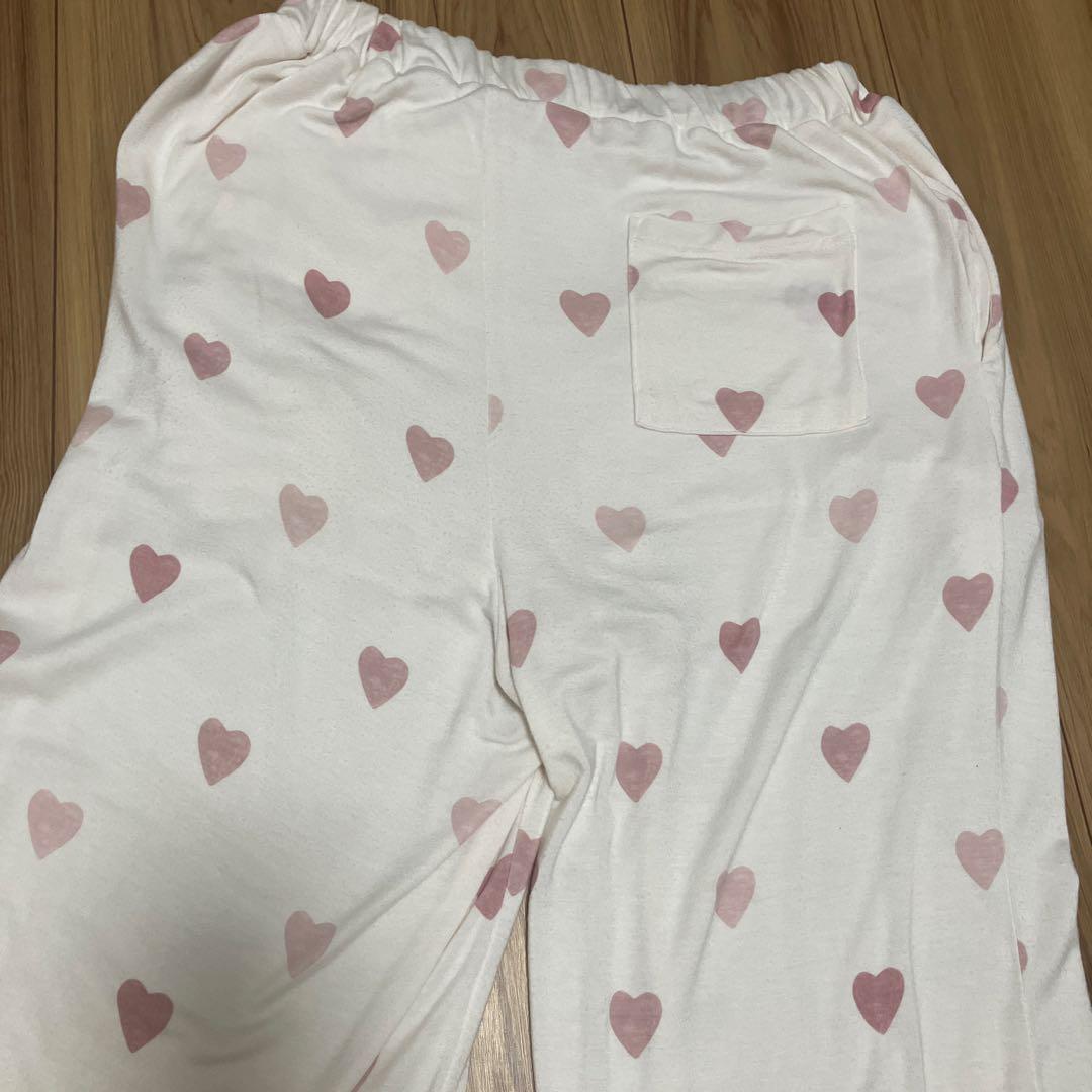 ジェラートピケ　catジャガードプルオーバー　ロングパンツ　ロンt ピンク