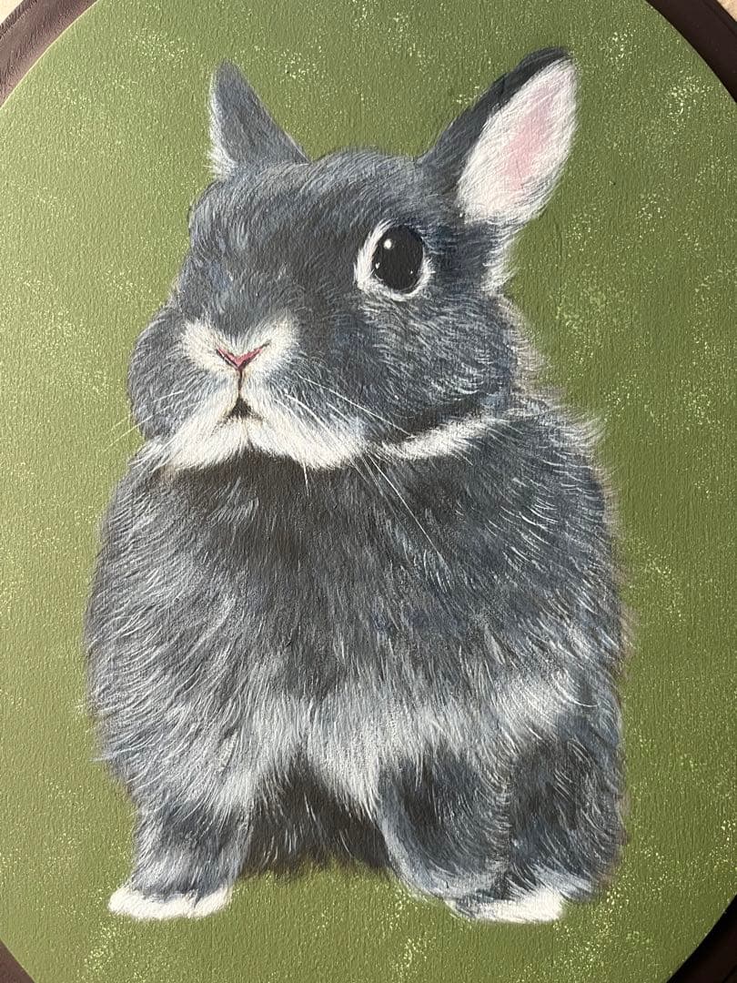オーダーペイント　うさぎさん　似顔絵