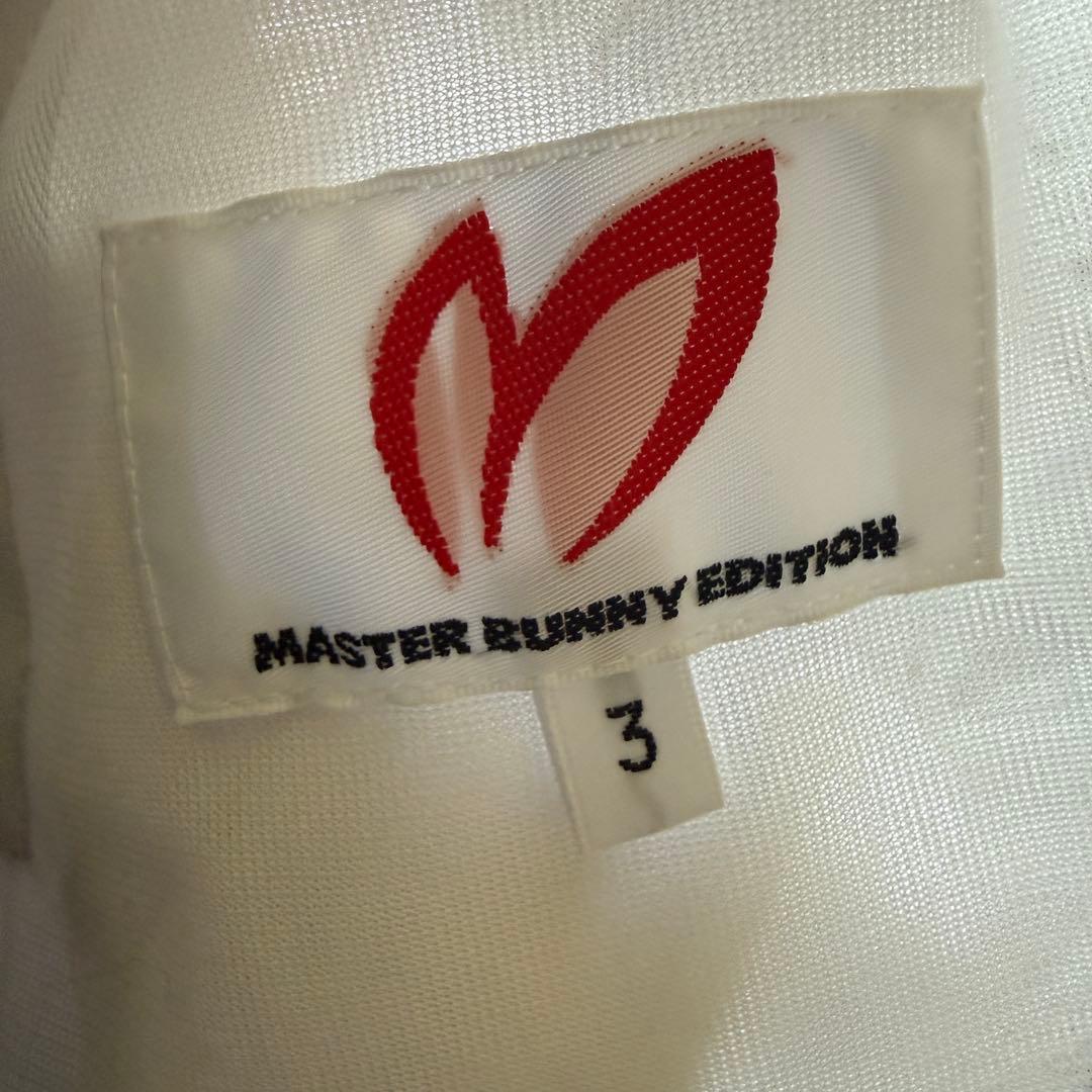 美品　マスターバニー　ジョガーパンツ　S〜M相当　白　黒　ドライ素材　3