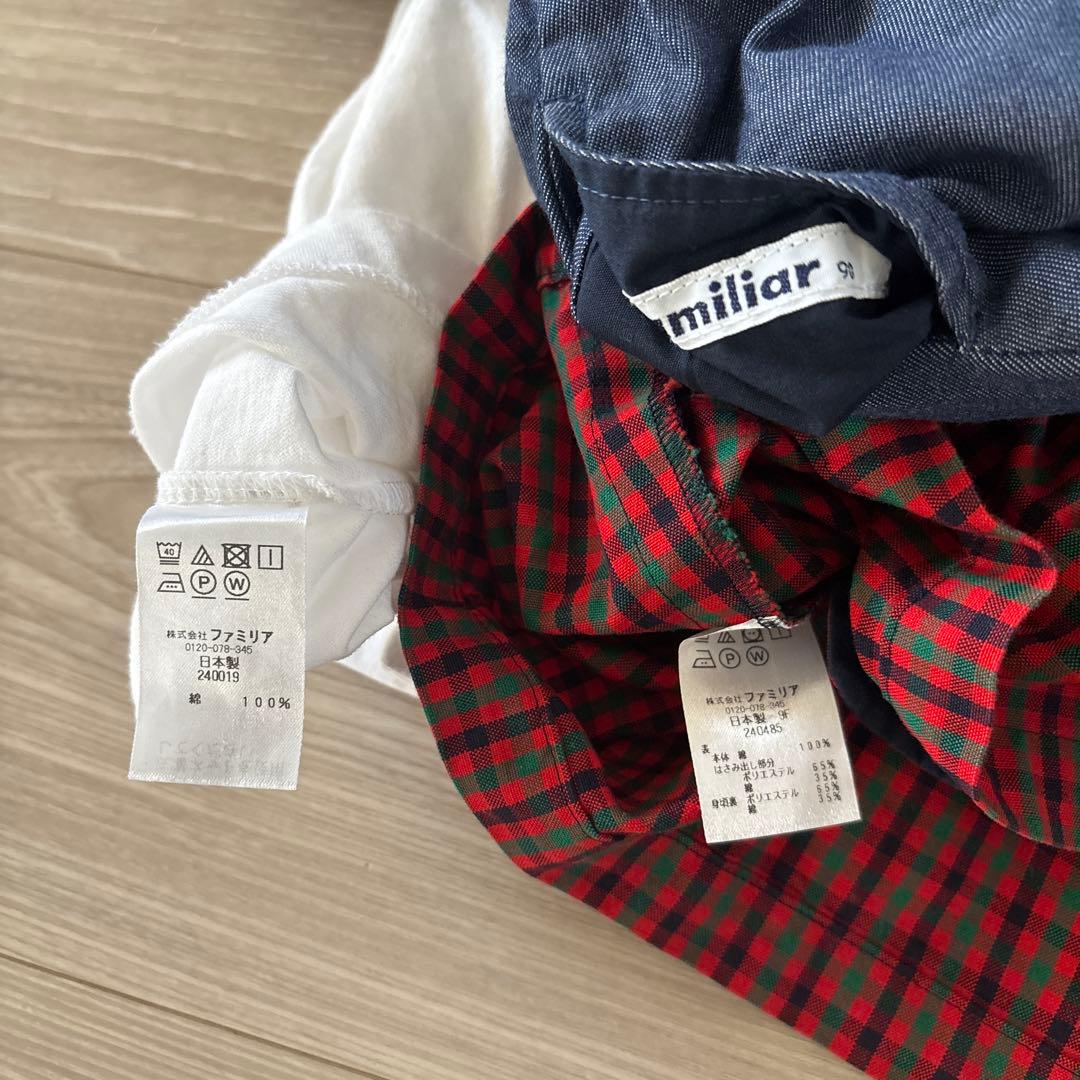 ⭐︎ファミリア　ワンピース　冬　90 おまとめ　3点