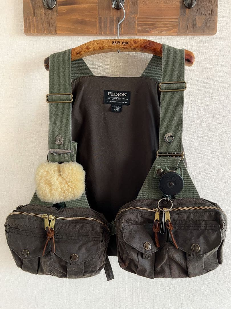 FILSON フィッシングベスト Foul Weather Fly カスケット