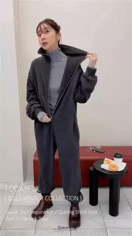 どんぴん　新品未使用☆ トゥデイフル 【スウェットジップコンビネゾン】