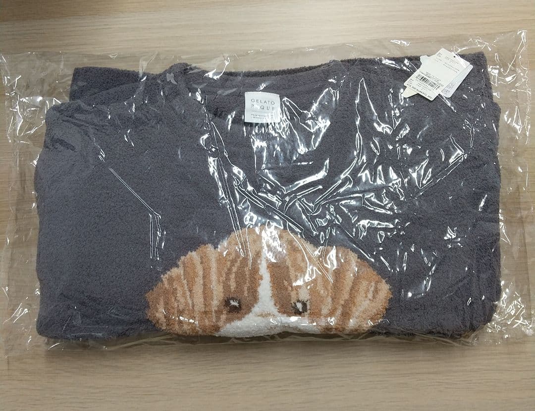 ジェラピケ メレンゲDOG ジャガードプルオーバー＆ ロングパンツセット 未開封