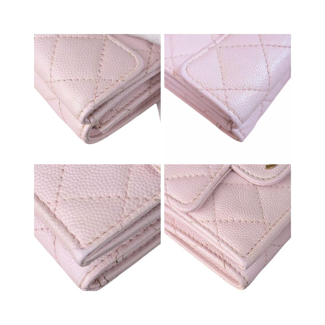 CHANEL♥キャビアスキン♥三つ折り財布