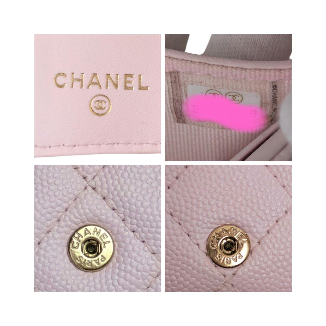 CHANEL♥キャビアスキン♥三つ折り財布