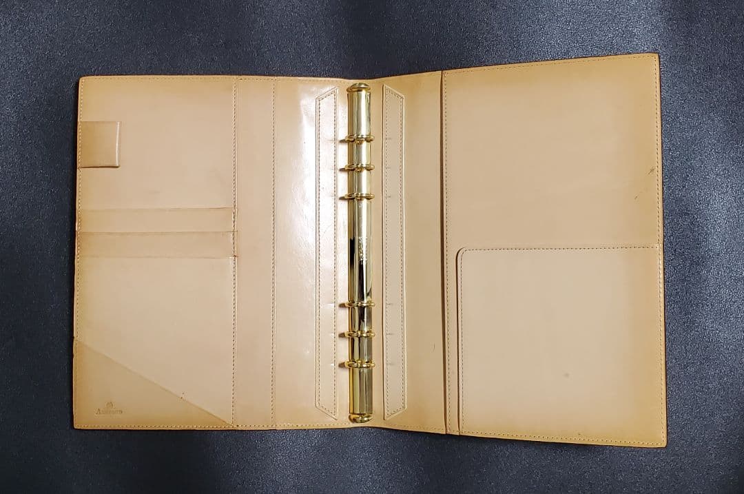 貴重 アシュフォード キャバリア(A5) システム手帳 コードバン