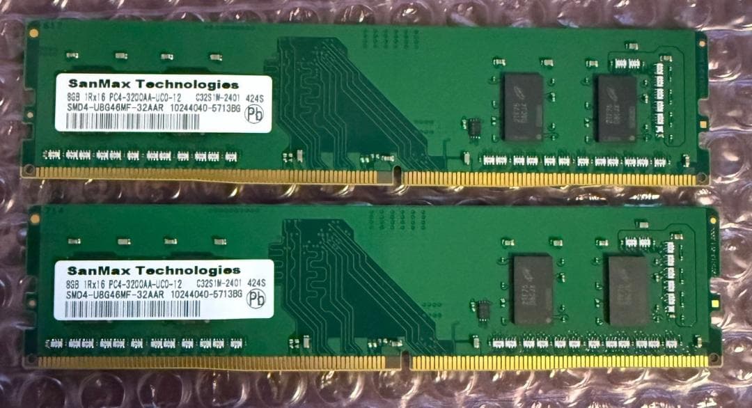 SanMax DDR4-3200 8GB x2枚組 メモリ