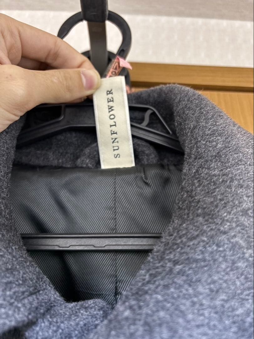sunflower コート　グレー　サイズ46 深見光太