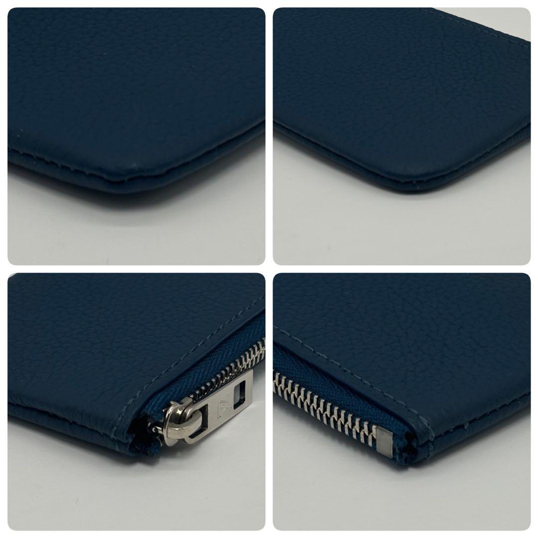 【美品】ルイヴィトン ポシェットクレ アエログラム ケース ブルー 青