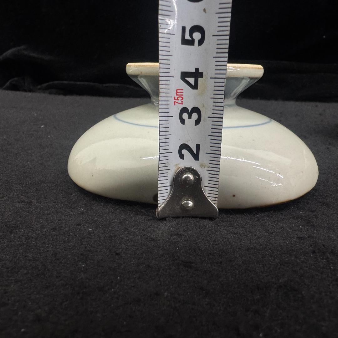 染付　朝顔花紋　五代 佐藤走波 高杯鉢2個　湯呑み1個