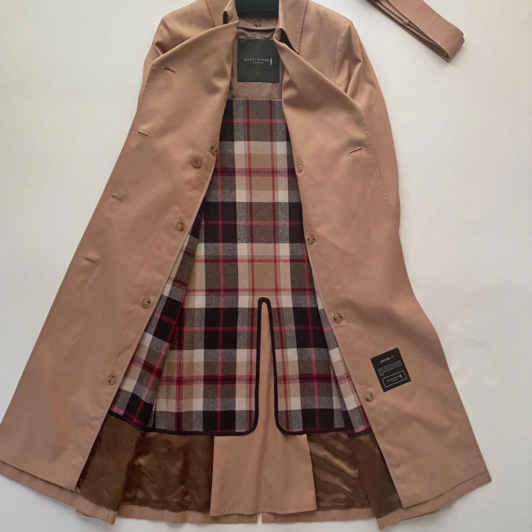 未使用近/着丈110】マッキントッシュ LOGIE トレンチコート 38