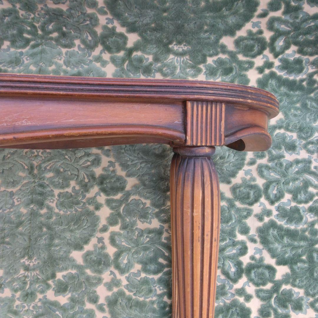 イタリア　古いテーパードレッグのローテーブル