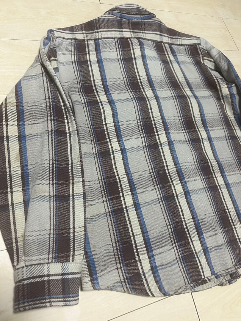 希少 高配色 FIVE BROTHER ファイブブラザー ネルシャツ USA製M